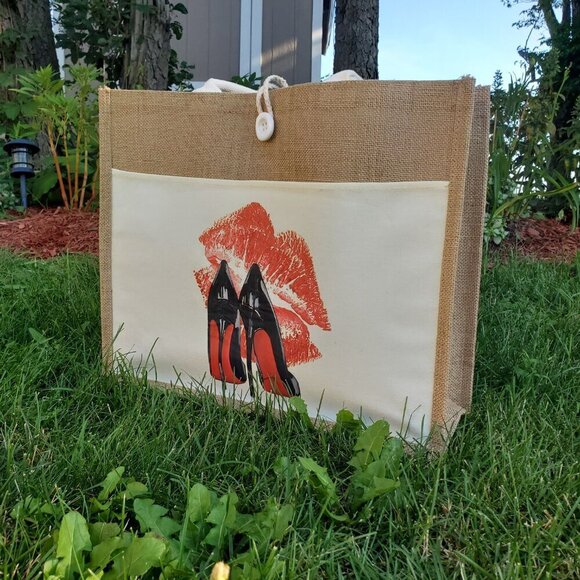 Custom Canvas Tote Bag, Large Size - Skulls Option #1 - Cream or Black Tote - Picture 11 of 14